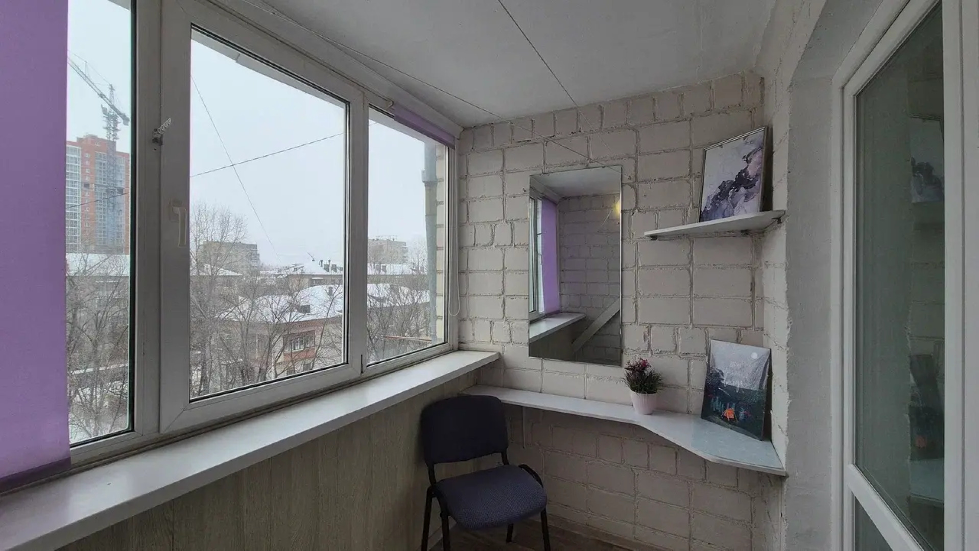 Квартира-студия с лоджией на Синельникова 1