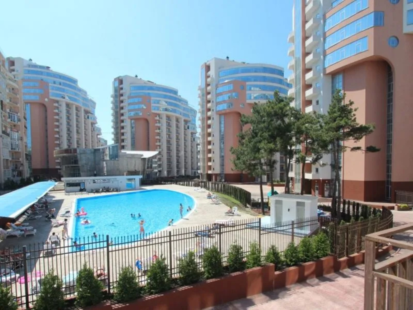 Апартаменты Большая Евродвушка на берегу моря в ЖК элитного уровня