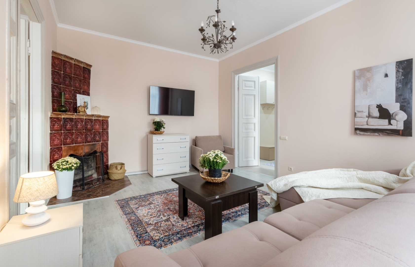 Квартира Атмосферная квартира с камином