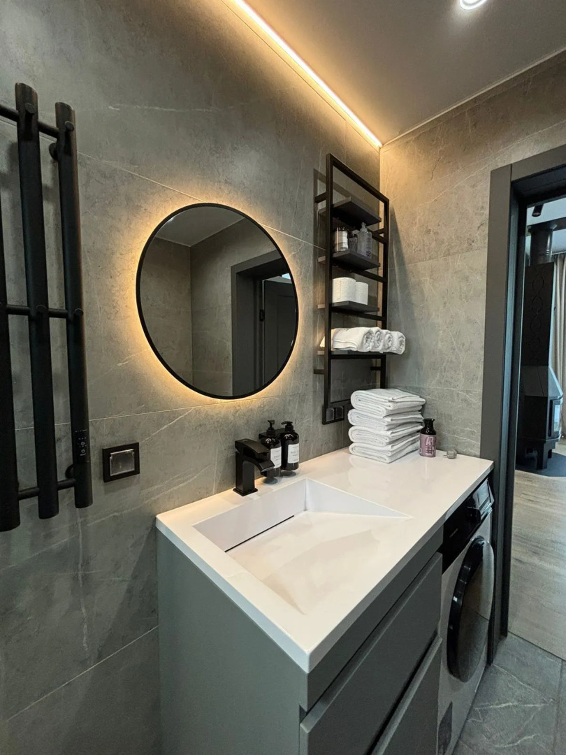 Частный дом Большой у реки с камином и сауной