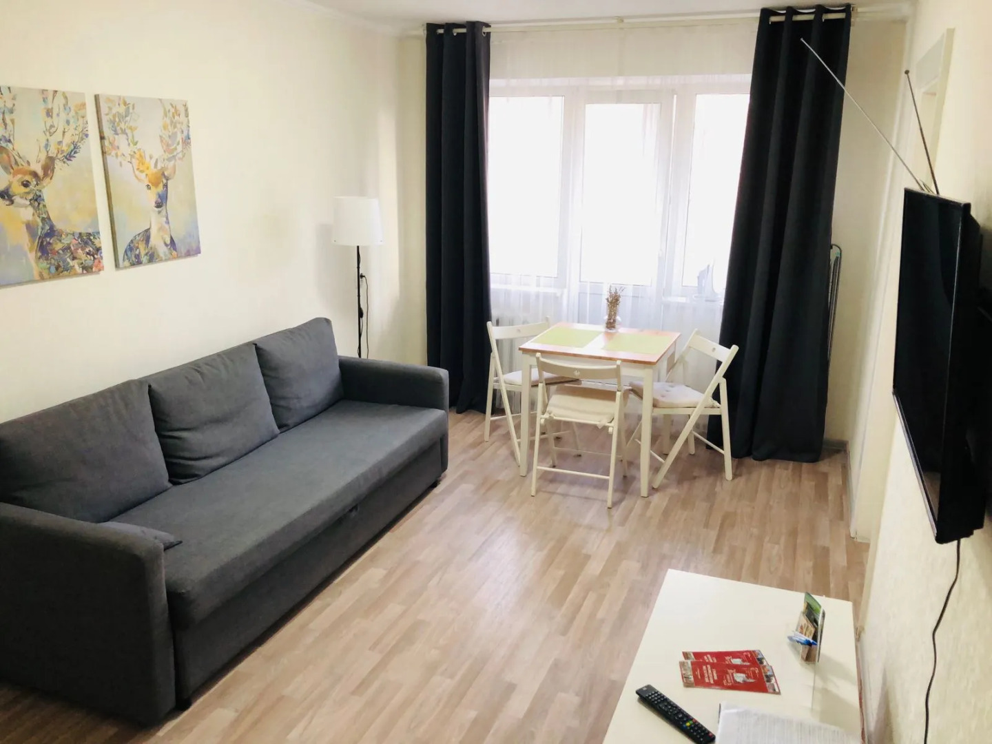 Апартаменты двухкомнатные в центре у озера