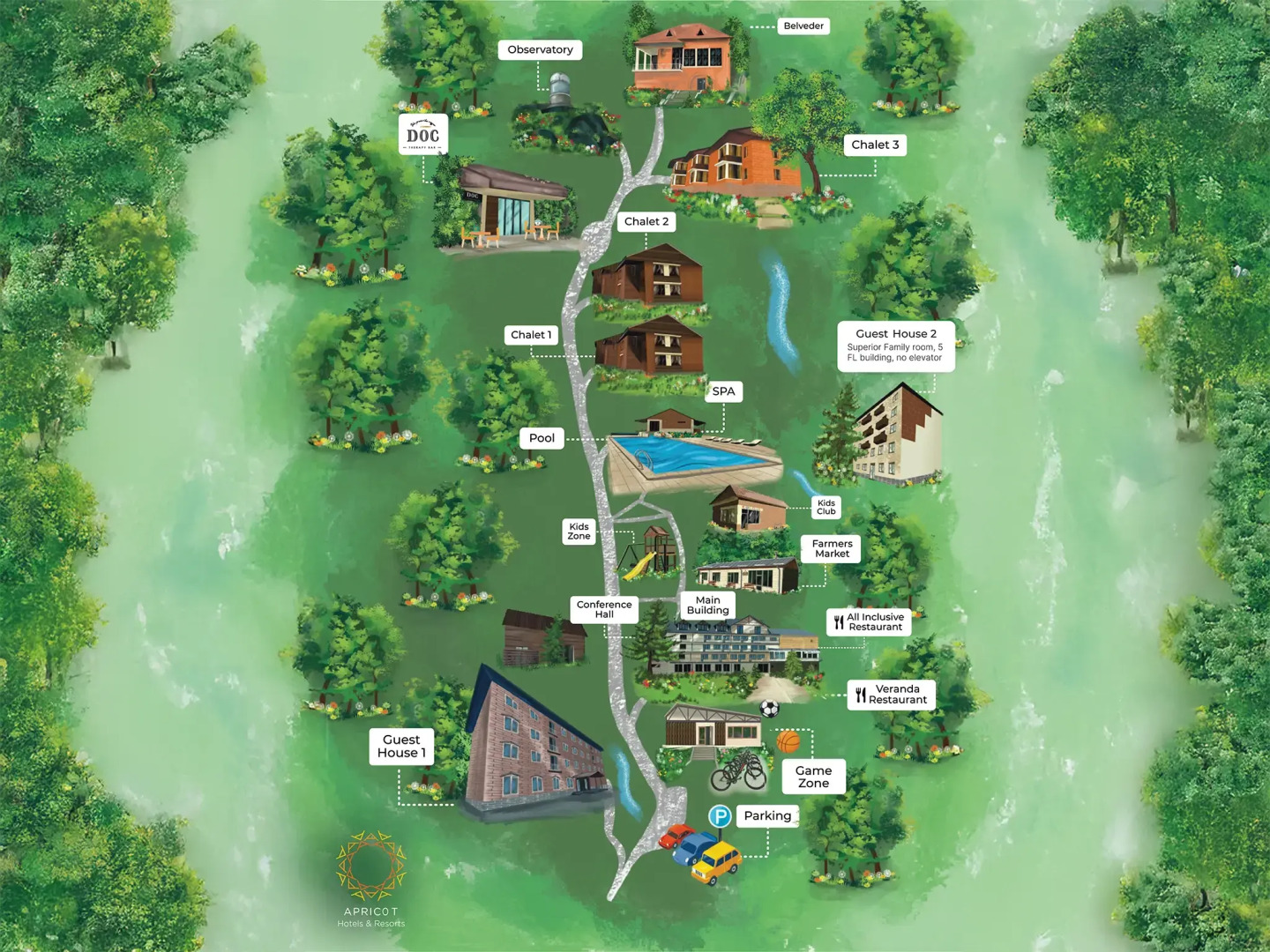 Отель Apricot  Aghveran Resort