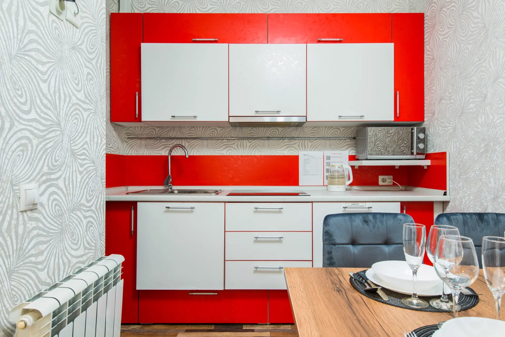 Квартира 2-к у залива в новом доме на Пирогова 2/2 от RentAp, 6 сп.мест