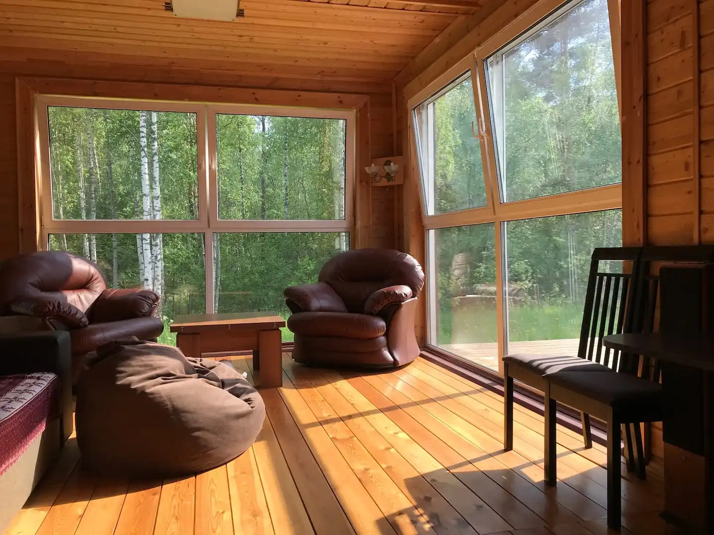 Дом с баней и камином