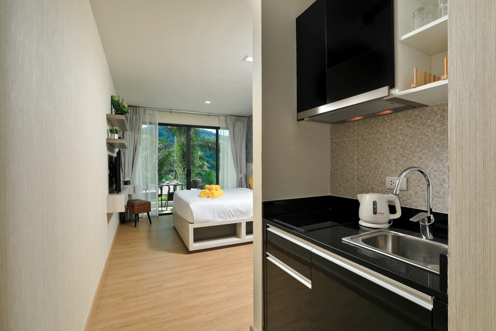 Апартаменты SPL-101 Кондоминиум 1 Спальня рядом с Пляжем Ката Бассейн на Крыше и Фитнес-зал