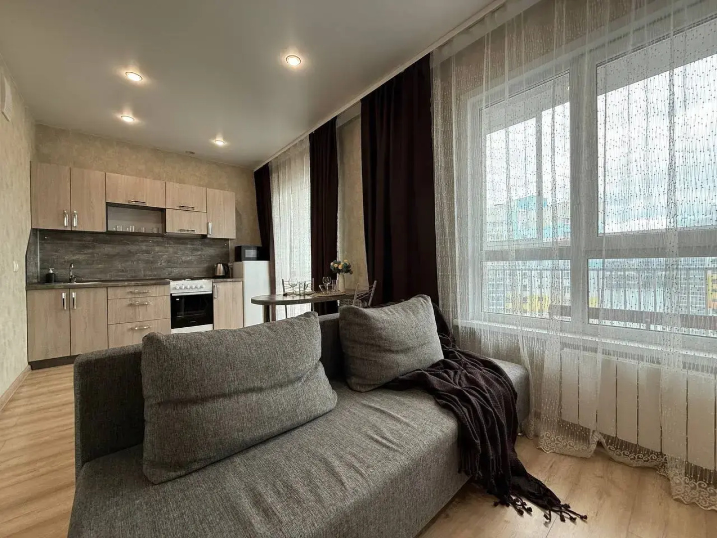 Квартира Новая Студия Рядом с Аквапарком