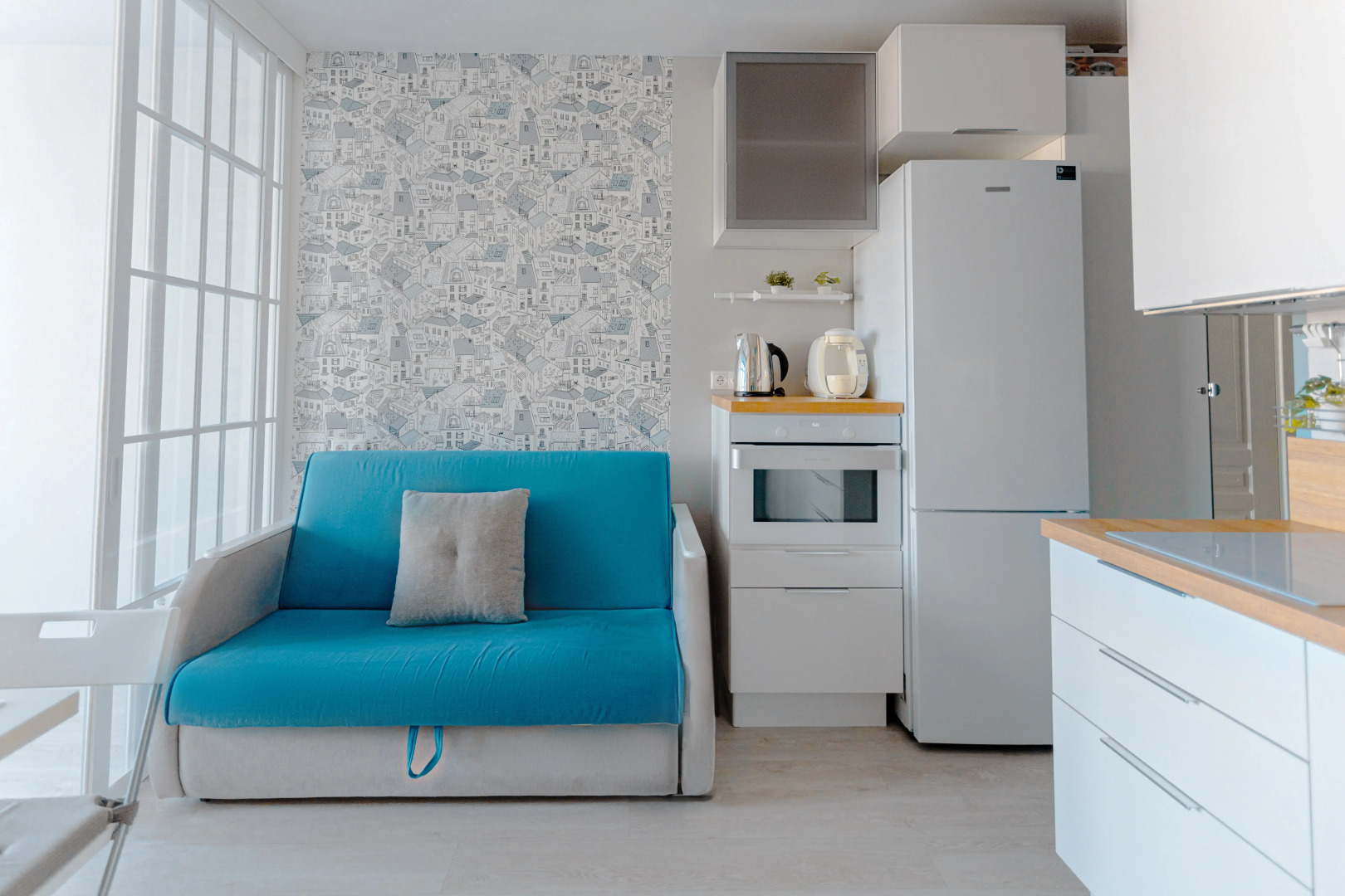 Апартаменты Lalapart Marengo с панорамным видом на 35 этаже небоскреба Савеловский Сити