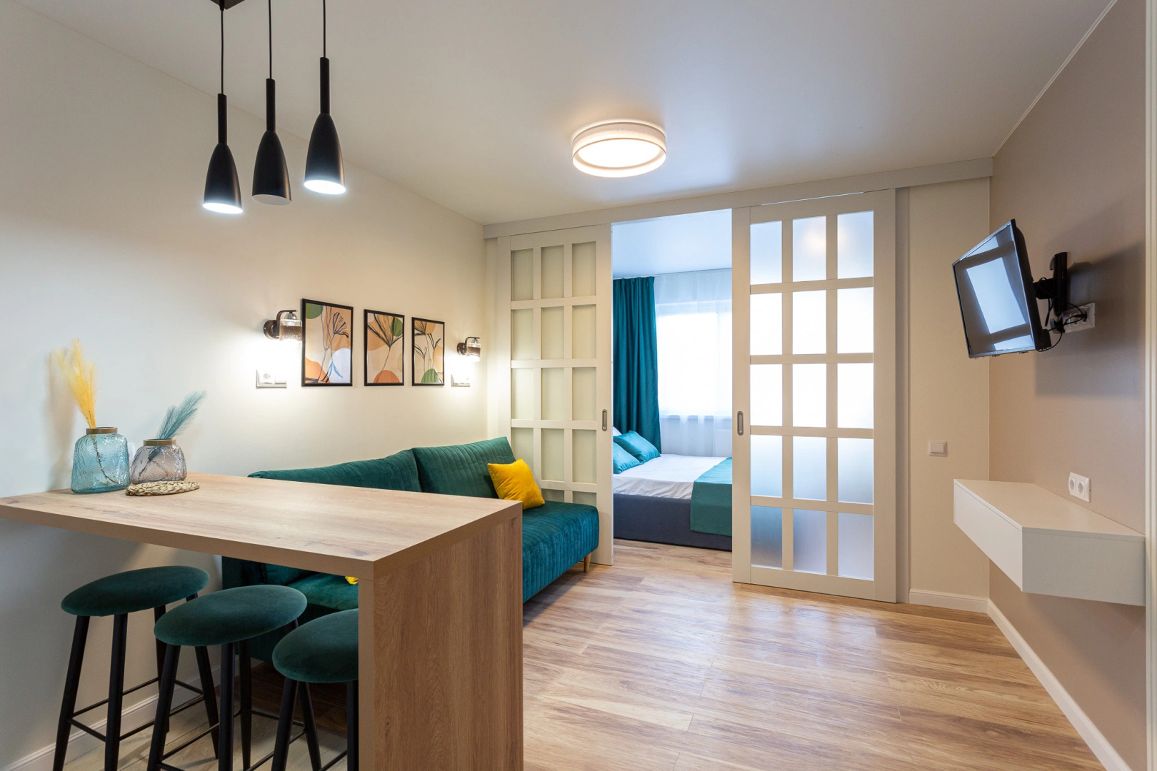 Апартаменты Морент с дизайнерским ремонтом в ЖК «Фрукты»