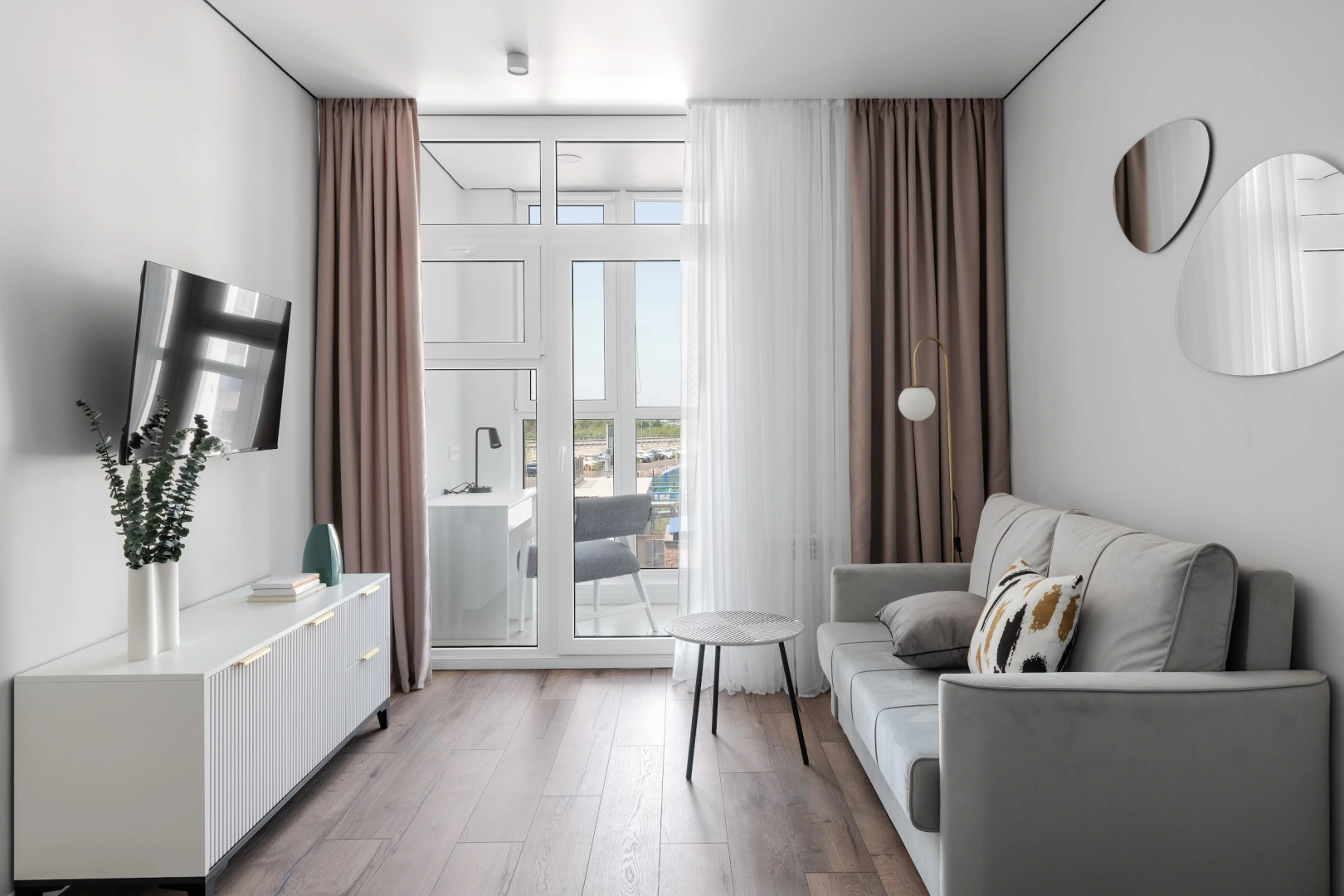 Апартаменты Fox Homes 1к. квартира с современным дизайном на Левом берегу Дона