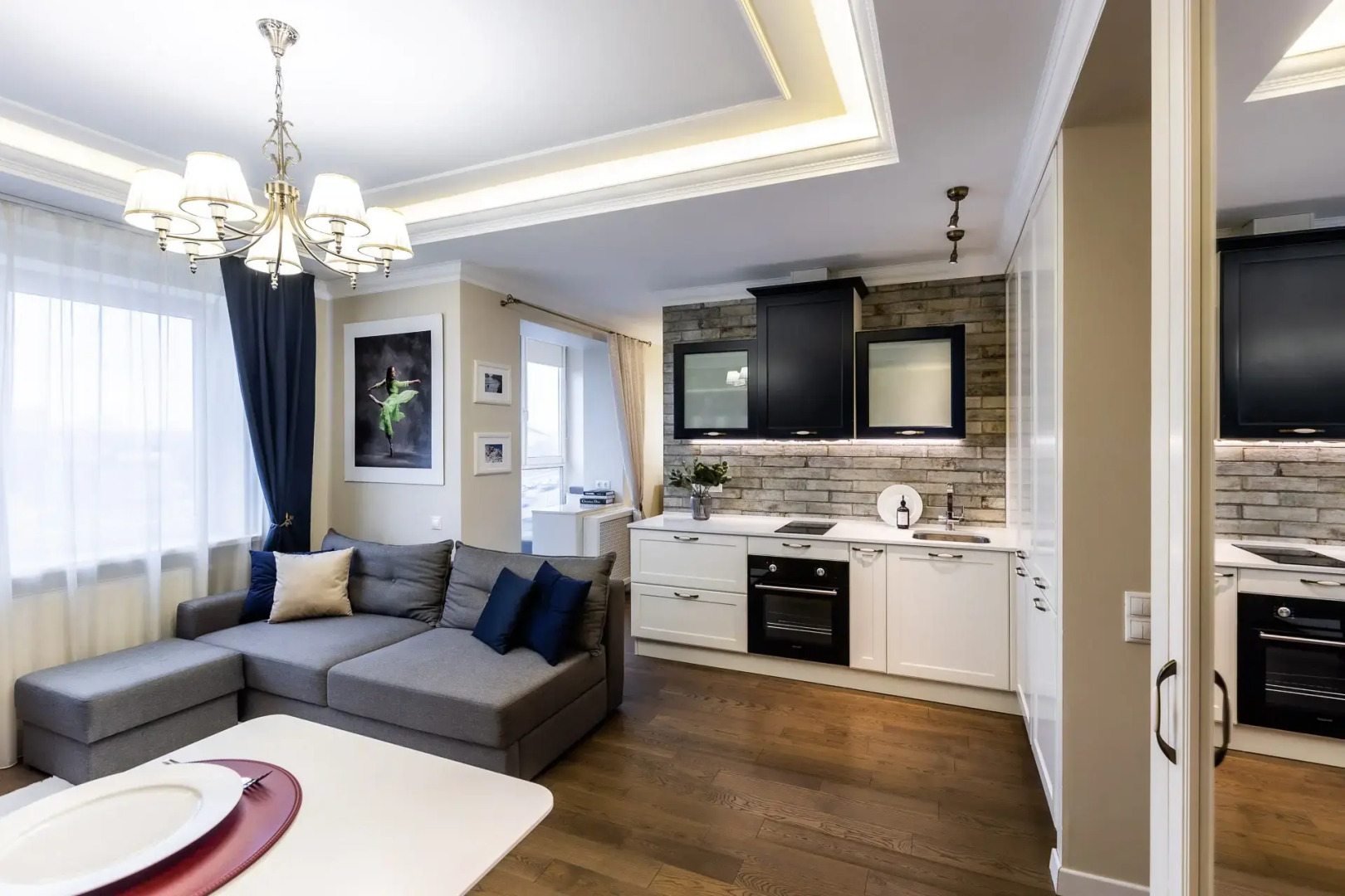 Апартаменты Ballerina с дизайнерским ремонтом в новом ЖК Чайковский