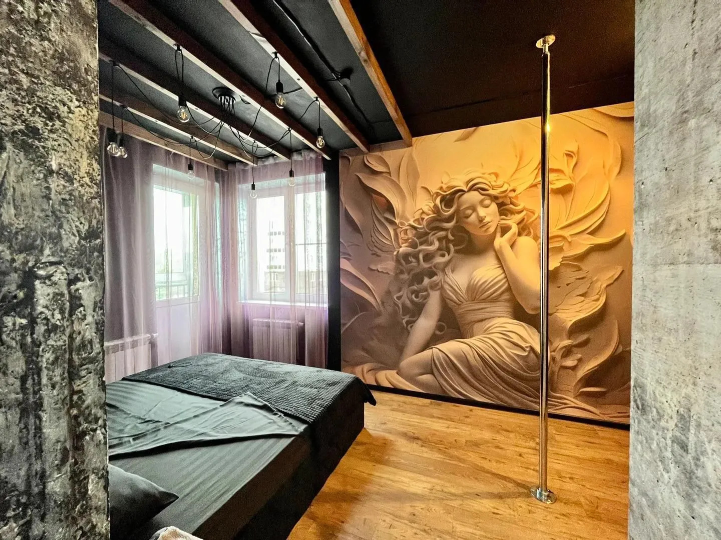 Квартира Стильная однушка с пилоном. Швейцария, Океанис, спортбаза Новинки