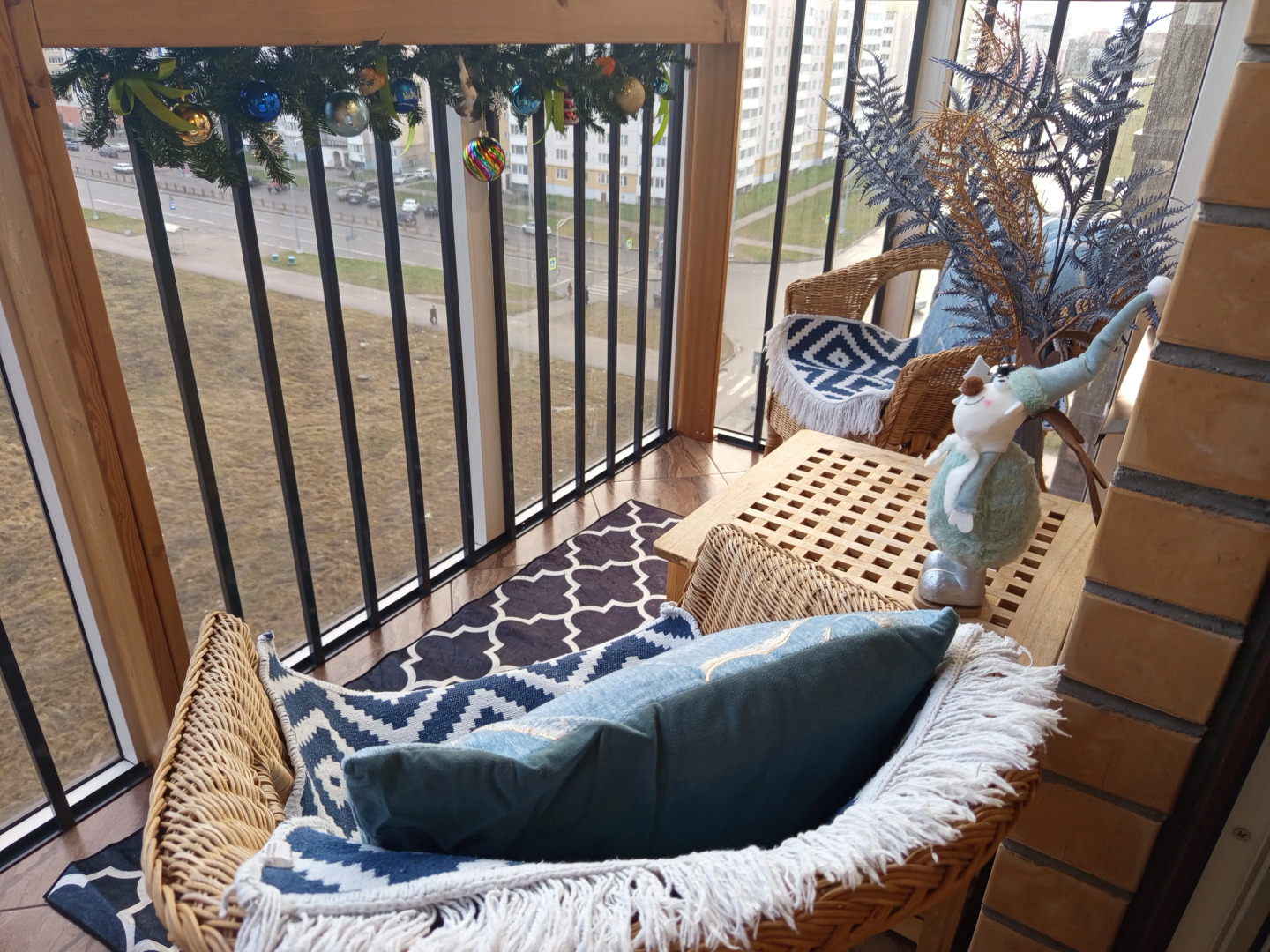 Квартира Студия с видом на город