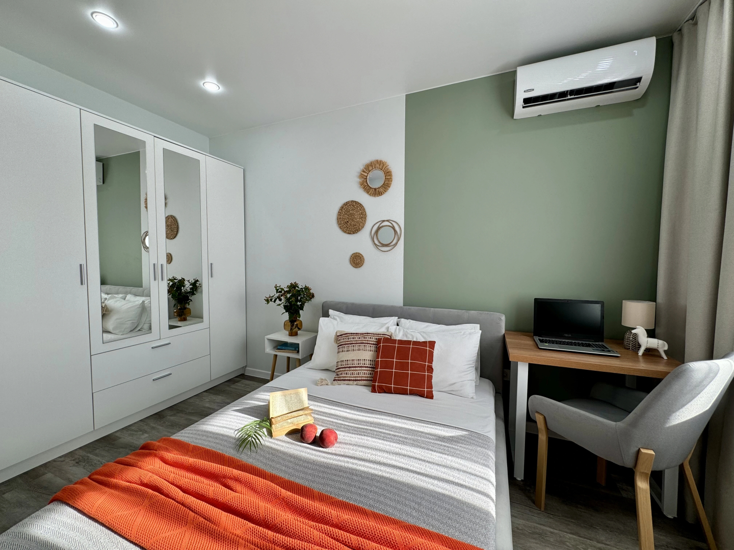 Квартира В скандинавском стиле с красивым видом на город для 4х гостей