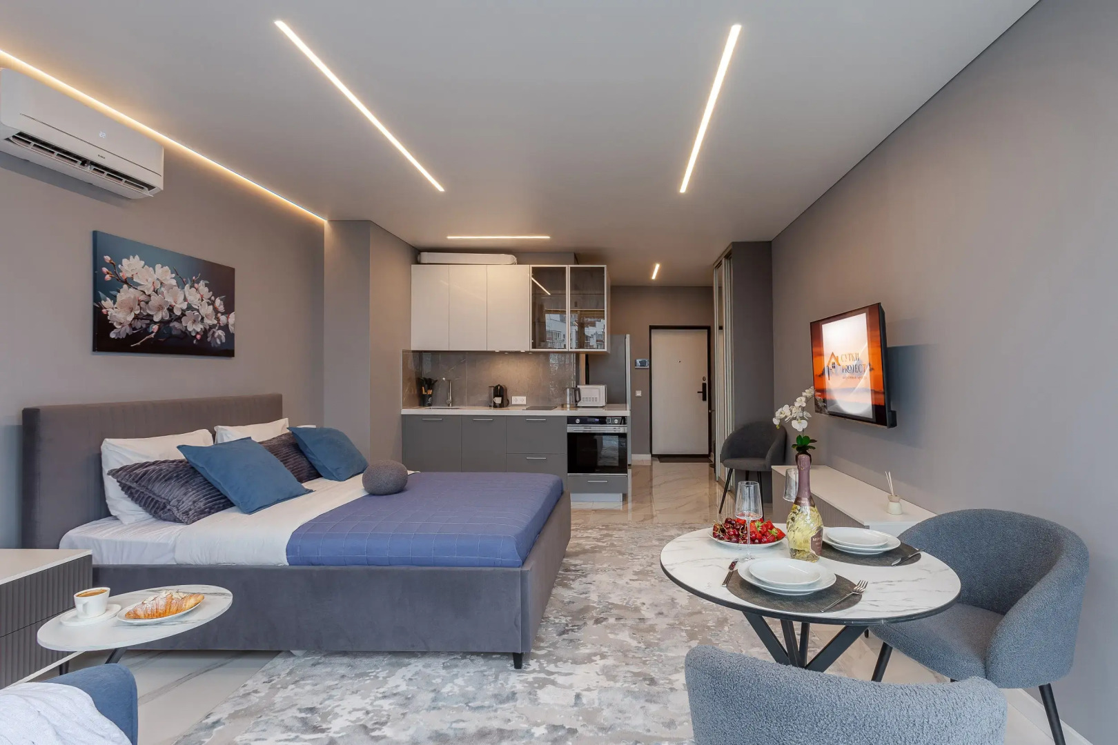 Квартира Nebo - Новая Студия в ЖК Галактика Центр Города