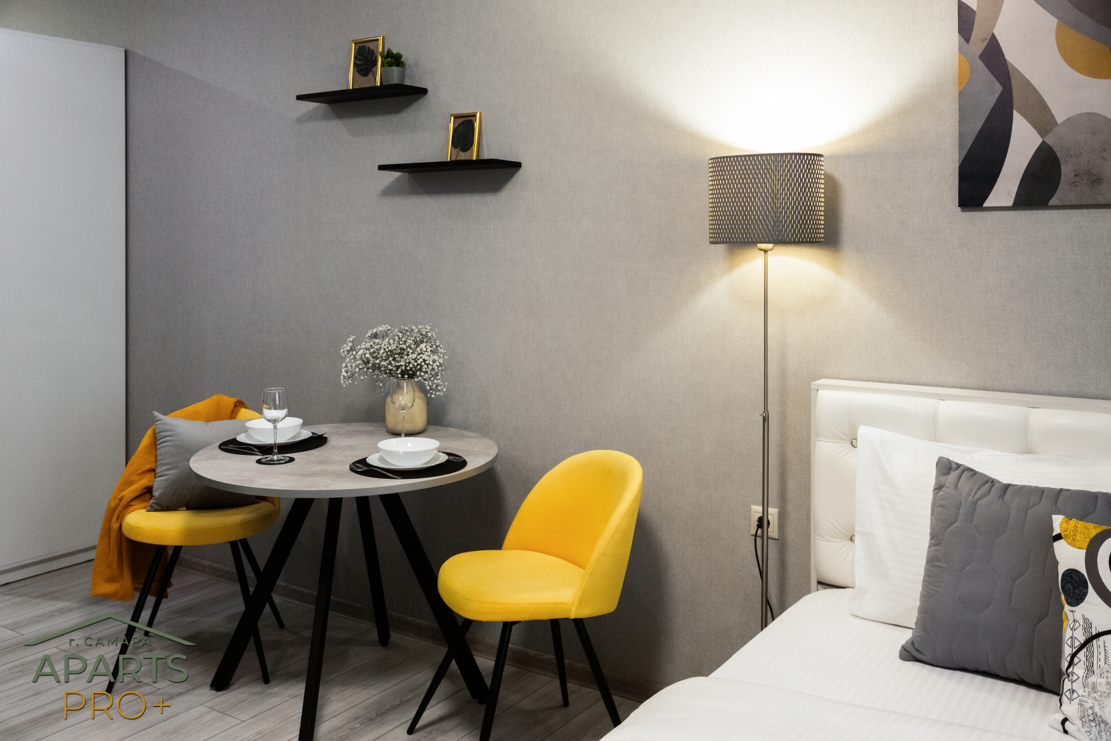 Квартира Aparts Pro Видовая студия с панорамным балконом в ЖК Арго на 22 этаже