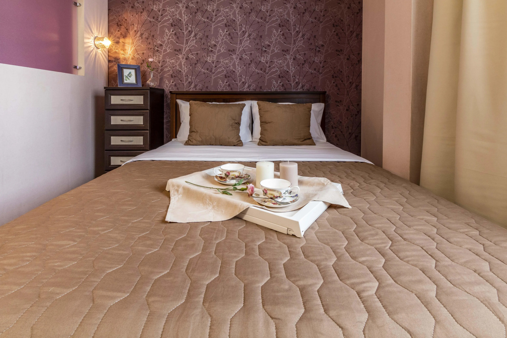 Квартира 1-комнатные BeGuest возле метро Ботаническая для 4х гостей