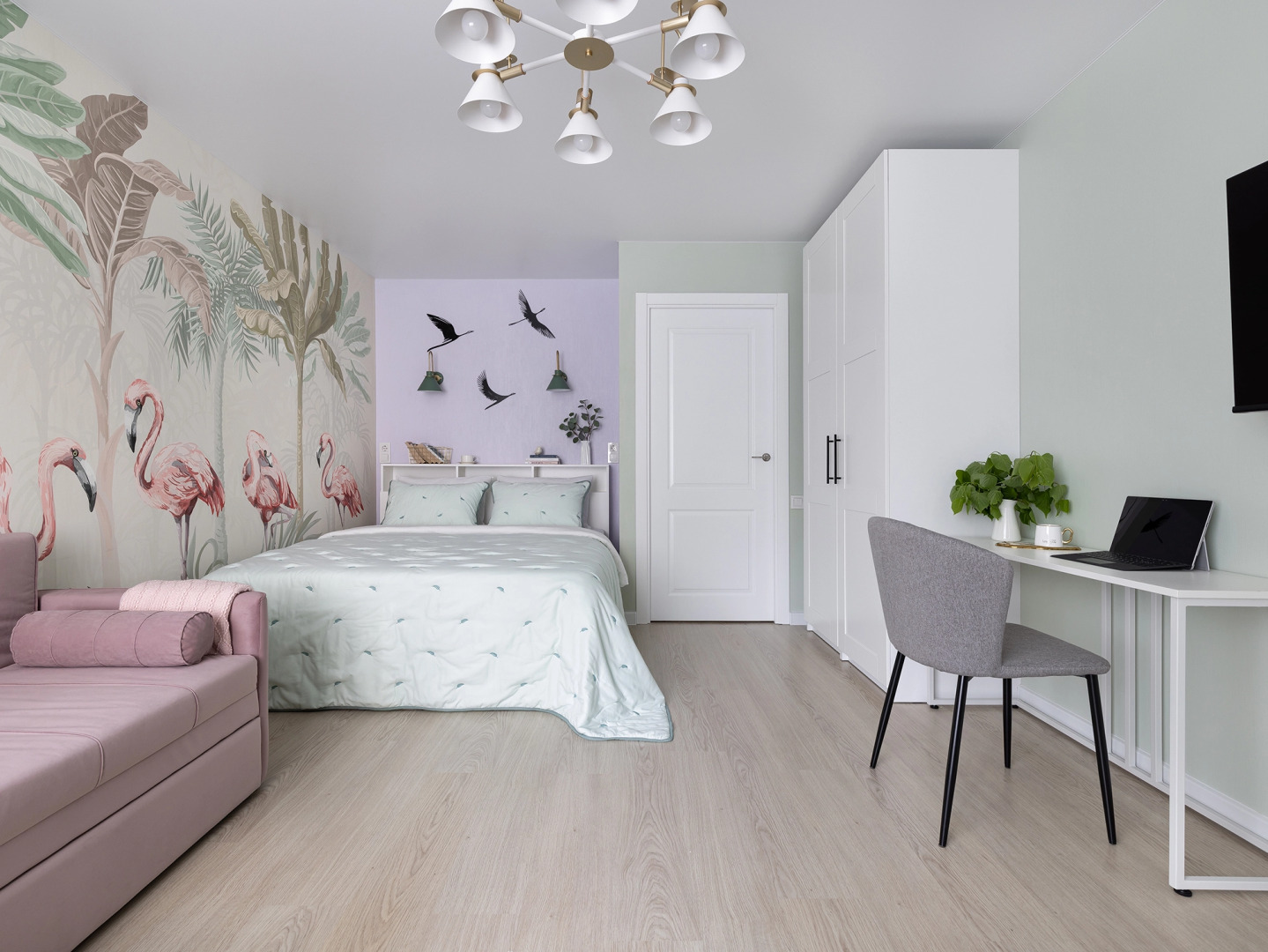 Квартира дизайнерская Ютно Фламинго в Зеленогорске