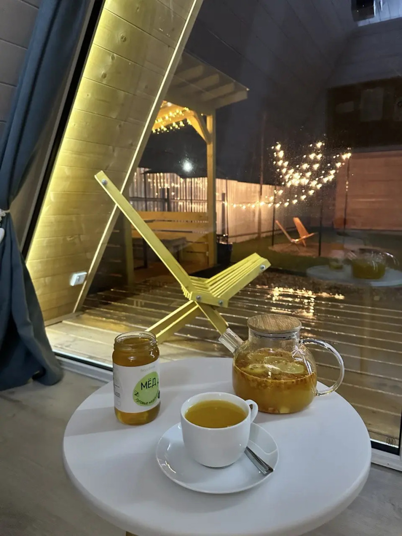 Глэмпинг Домики A-frame С Чаном или Купелью-Фурако