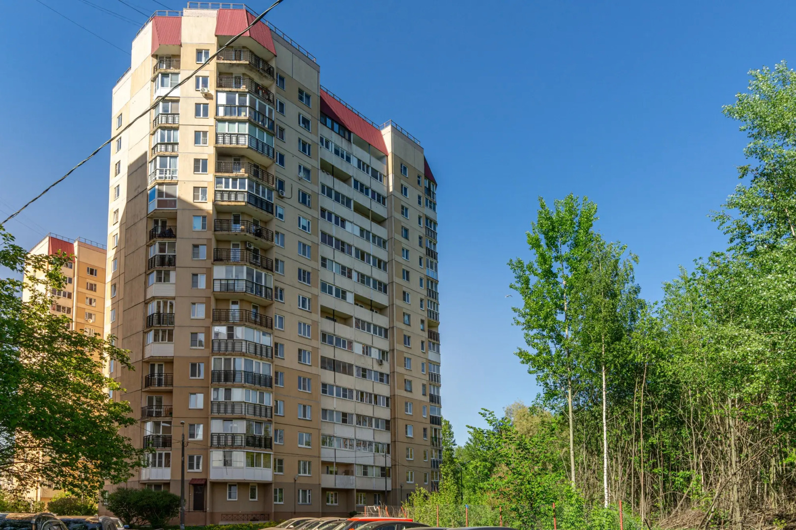 Квартира с балконом у госпиталя ветеранов