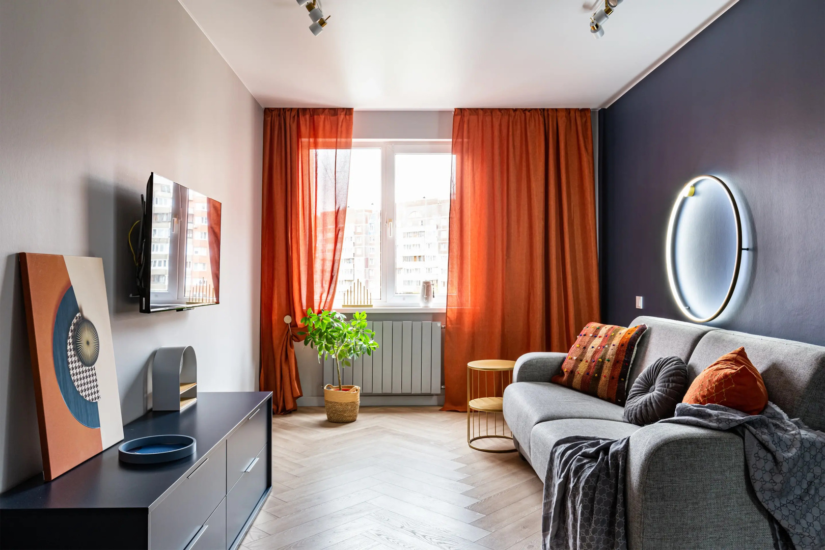 Квартира Piter Apartments двухкомнатные с кондиционером рядом с Лахтой