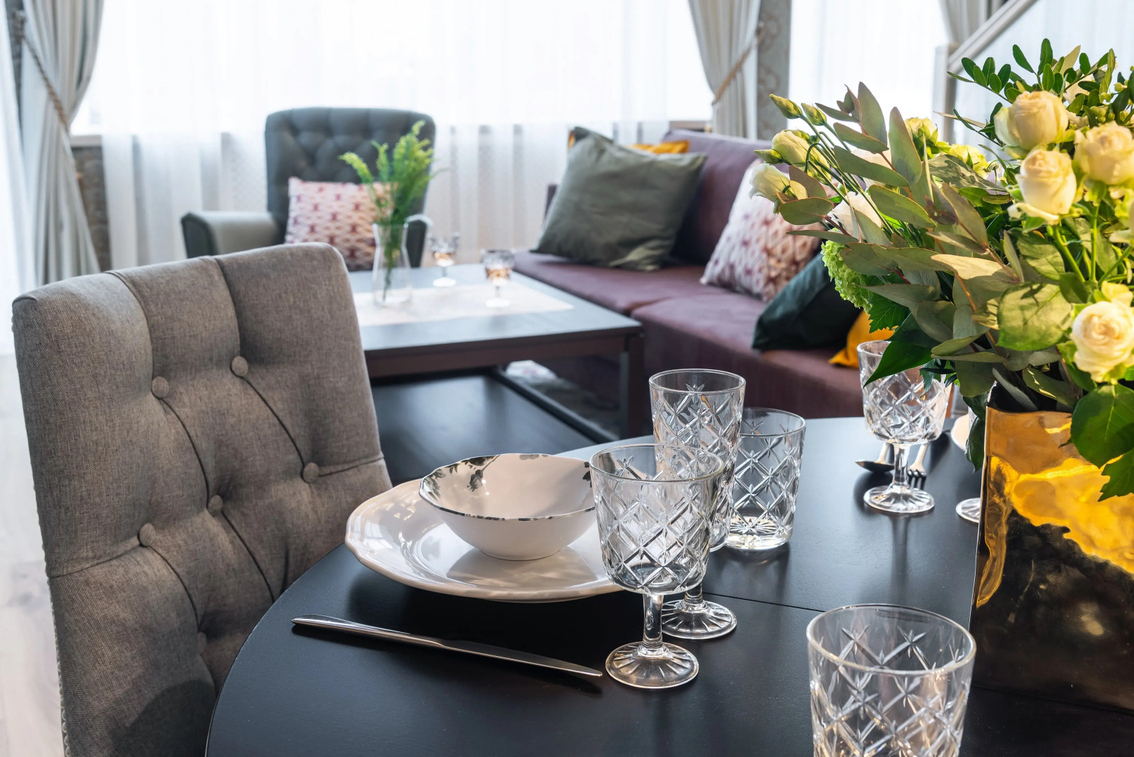 Апартаменты D на Чайковского с двумя спальнями №3