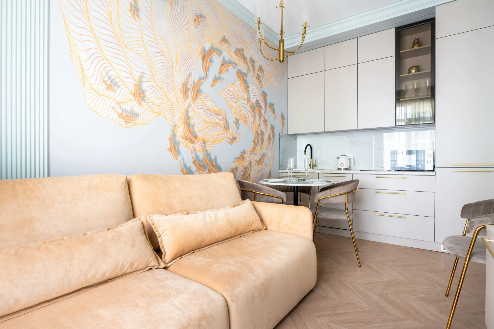 Апартаменты Red Apartments Арт Лайт Сити Апартамент Корелли