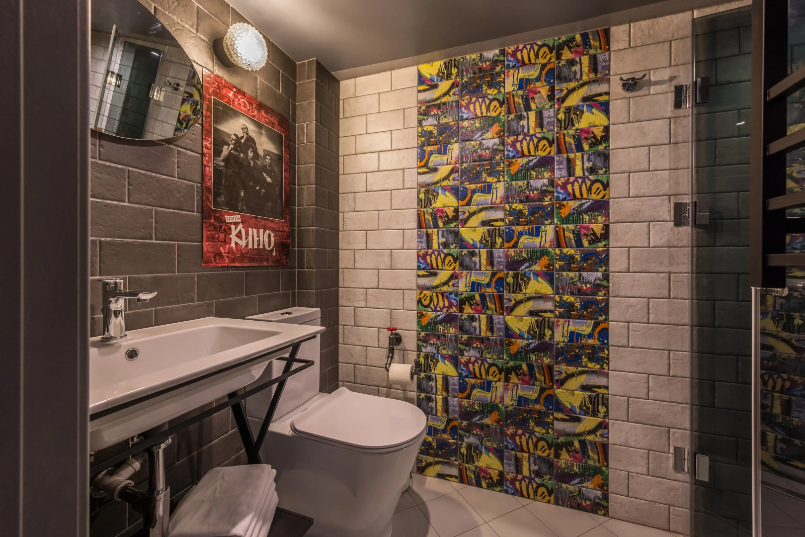 Квартира- студия Цой с дизайнерским ремонтом BookingSpb Музыкальная Шкатулка