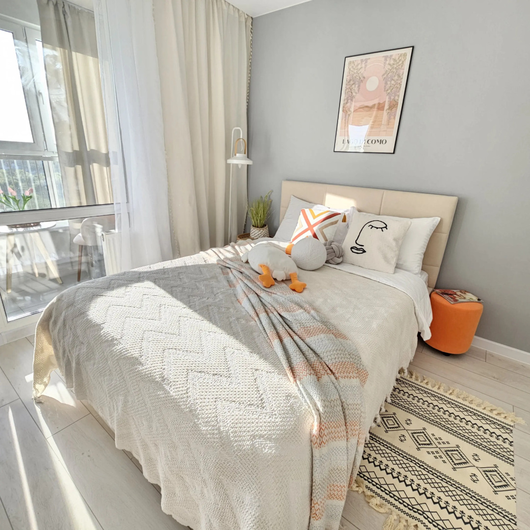 Квартира уютная с видом на березовую рощу