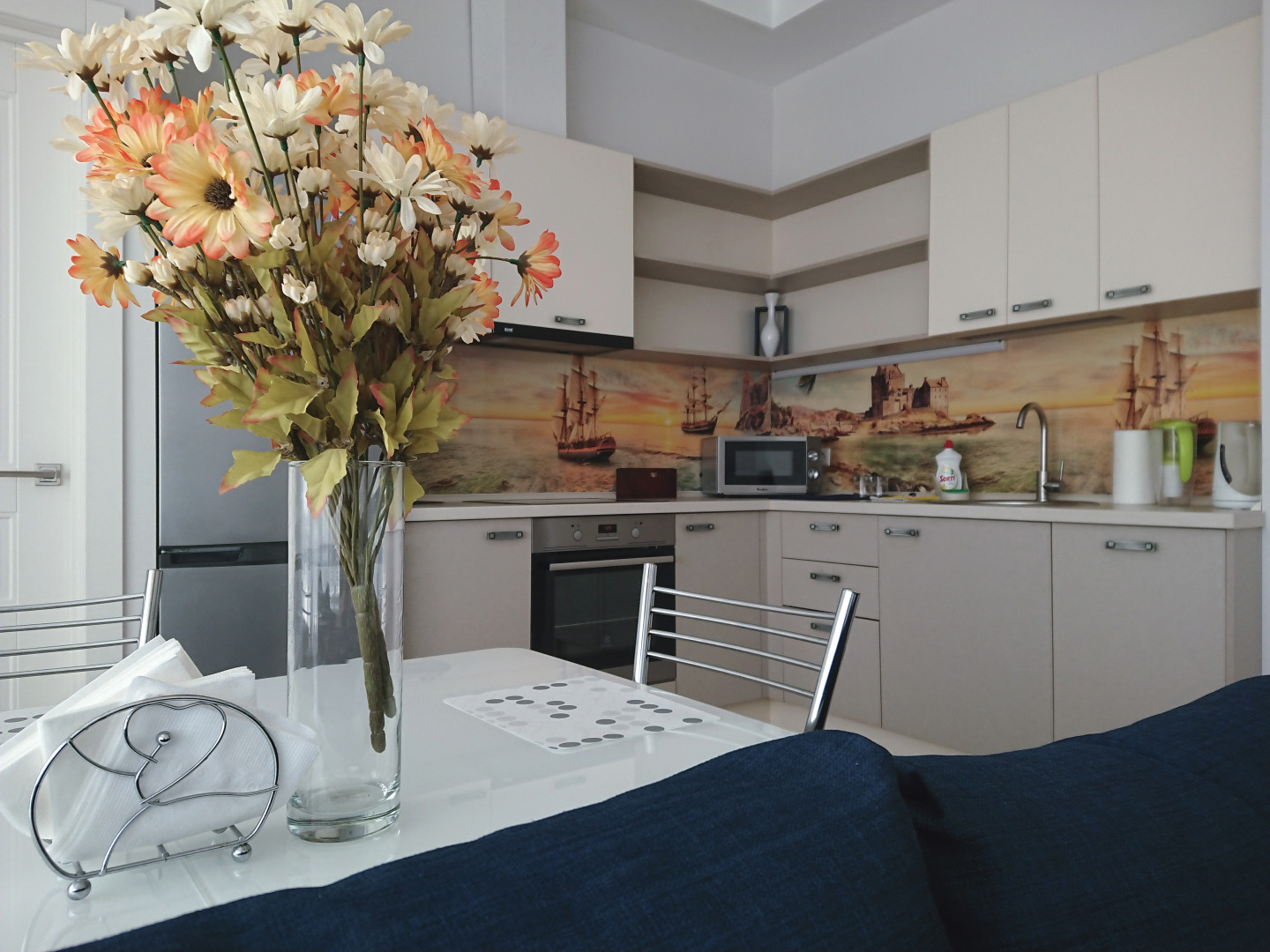 Апартаменты Sunny apartment 5 min from metro Belomorskaya