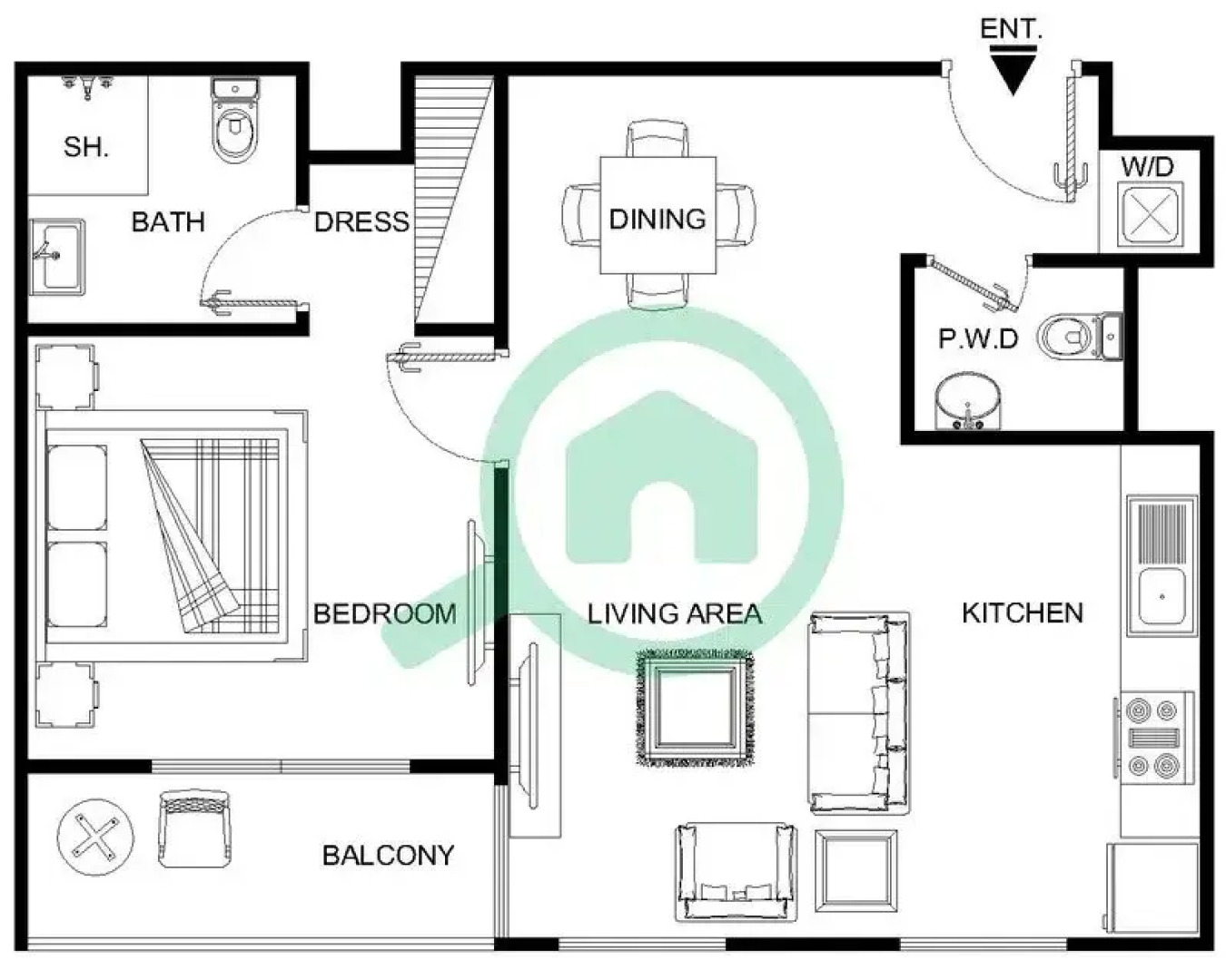 Апартаменты Welcome Home Green community