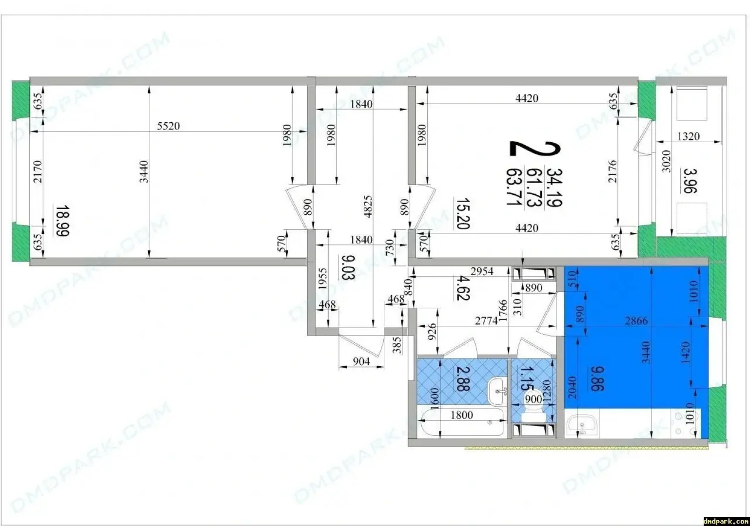 Квартира в Остравцах