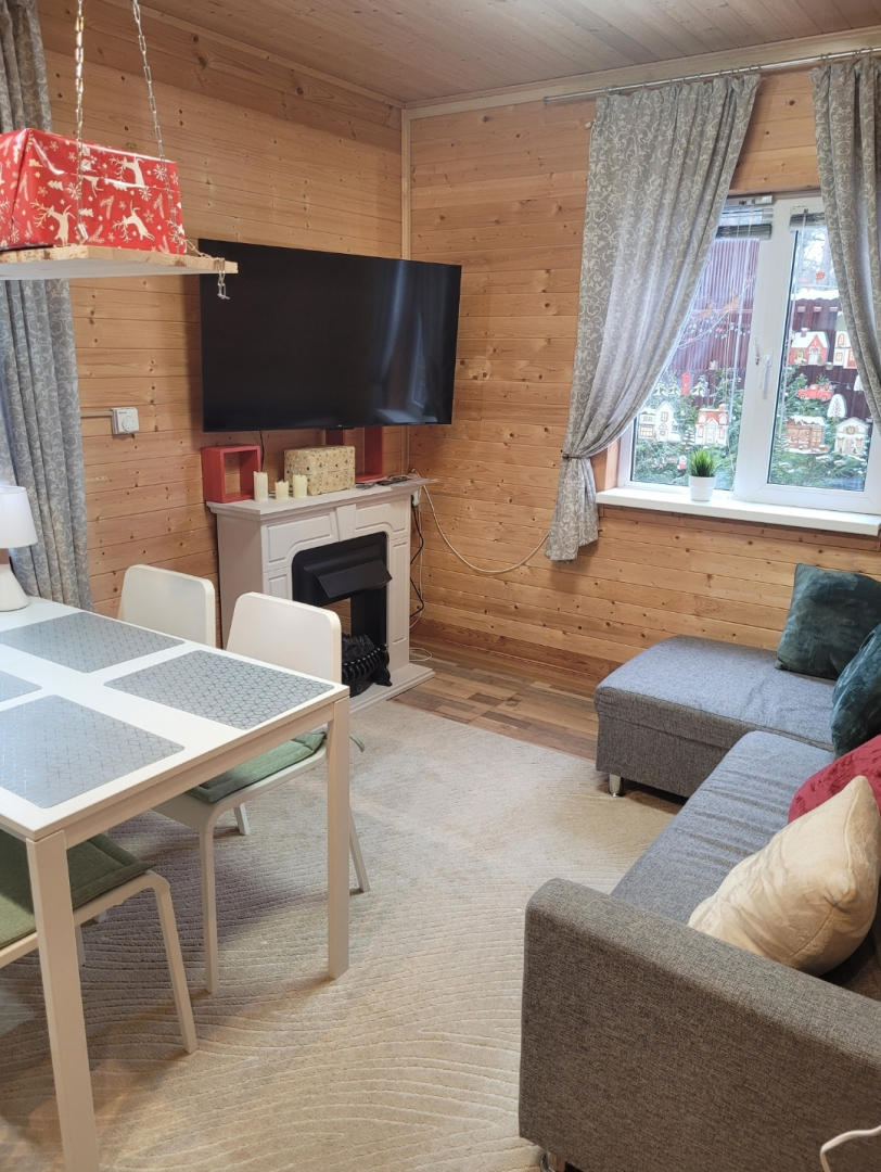 Частный дом Уютный дом с иллюминацией и зоной отдыха