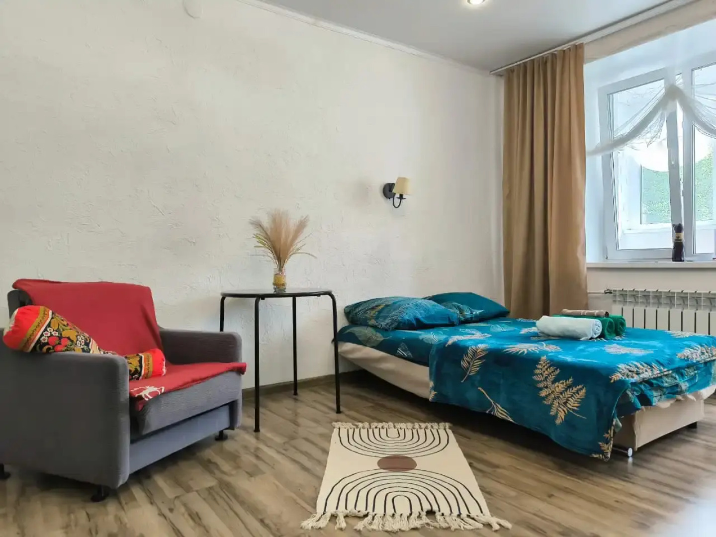 Квартира Студия, 28 м², 2 кровати