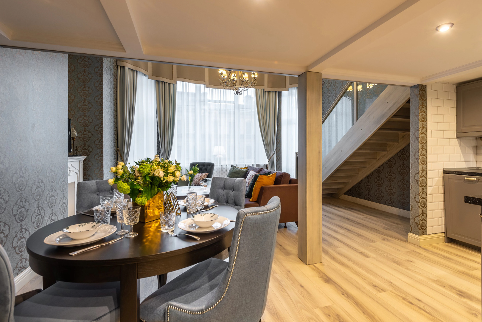 Апартаменты D на Чайковского с одной спальней №2