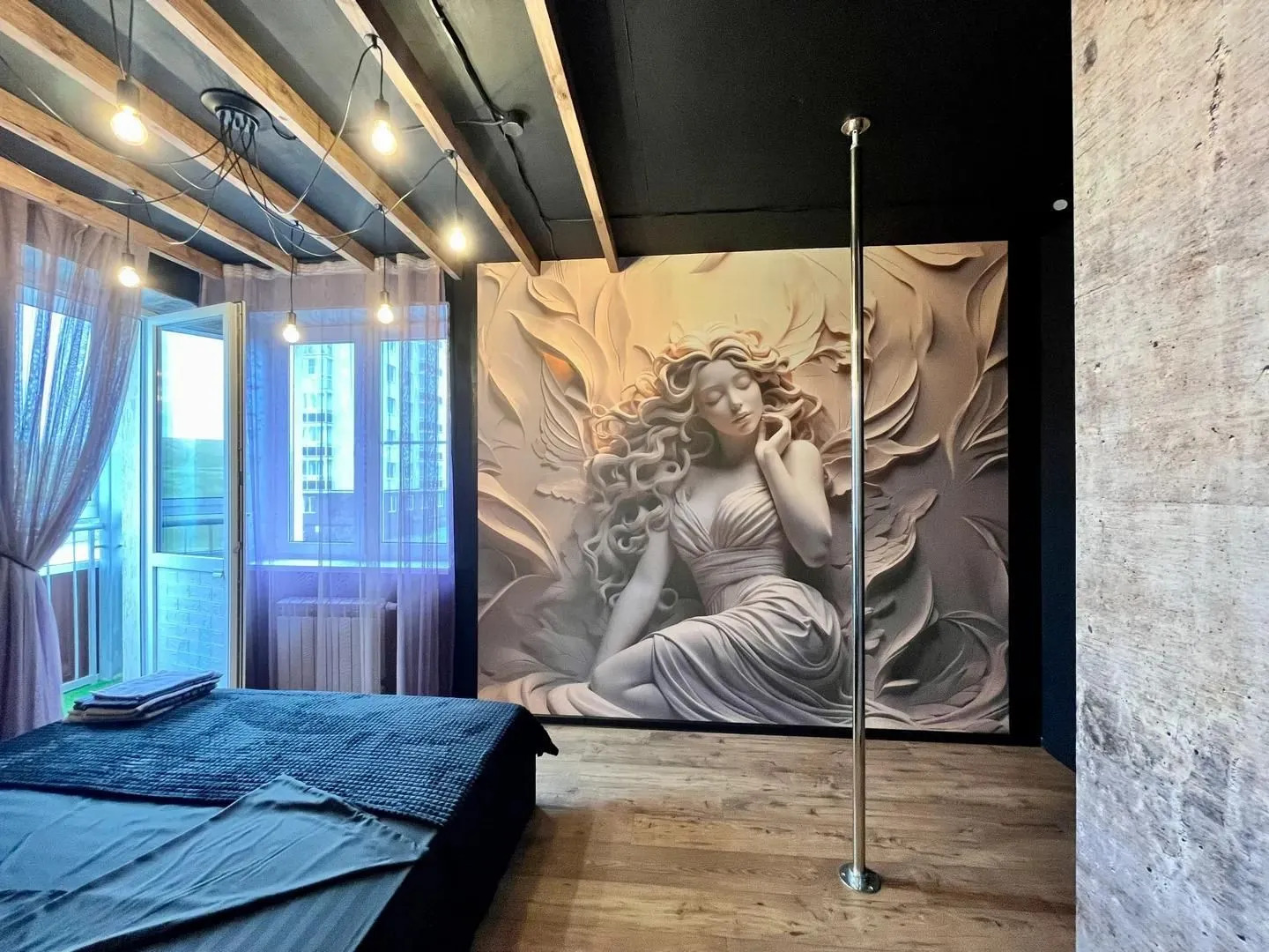 Квартира Стильная однушка с пилоном. Швейцария, Океанис, спортбаза Новинки