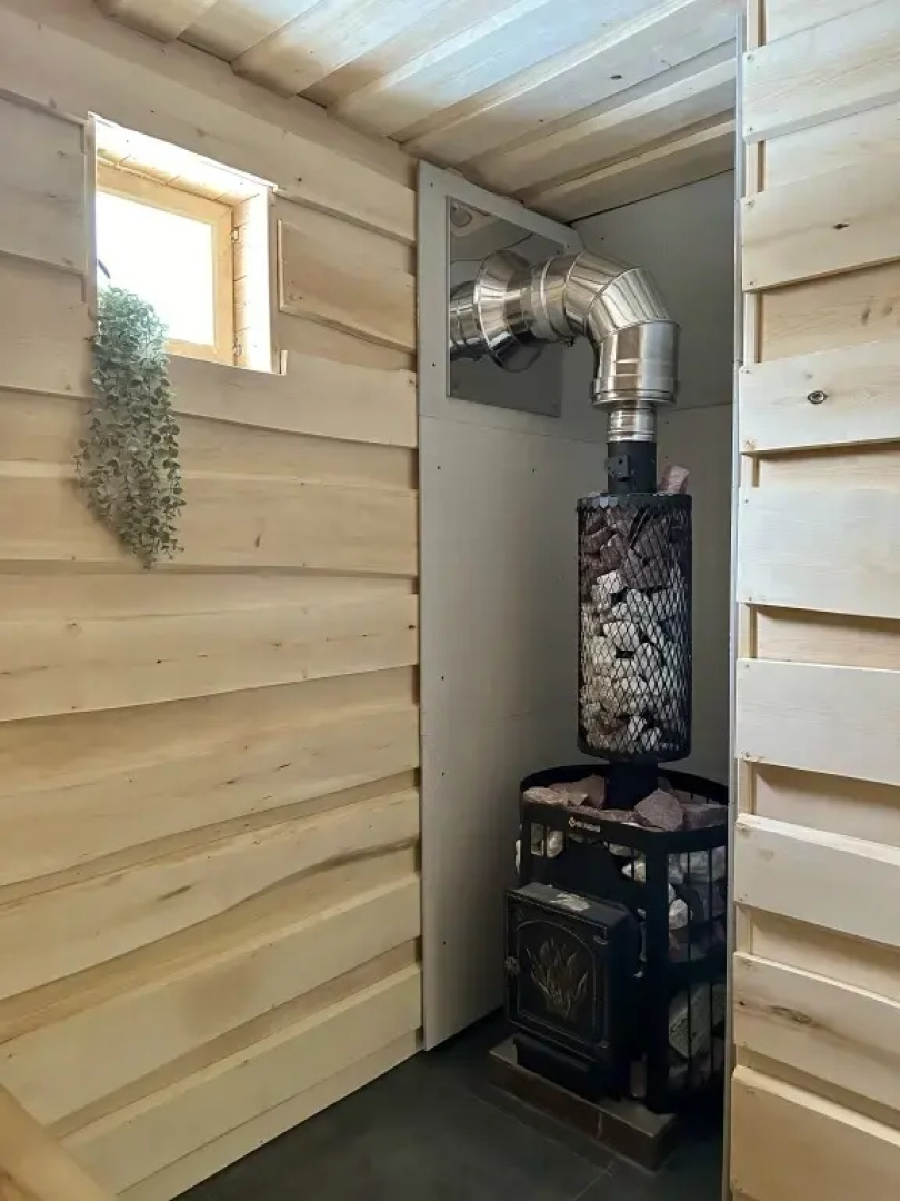 Частный Дом Барнхаус №5 с дровяной баней и горячим Чаном на 6 человек