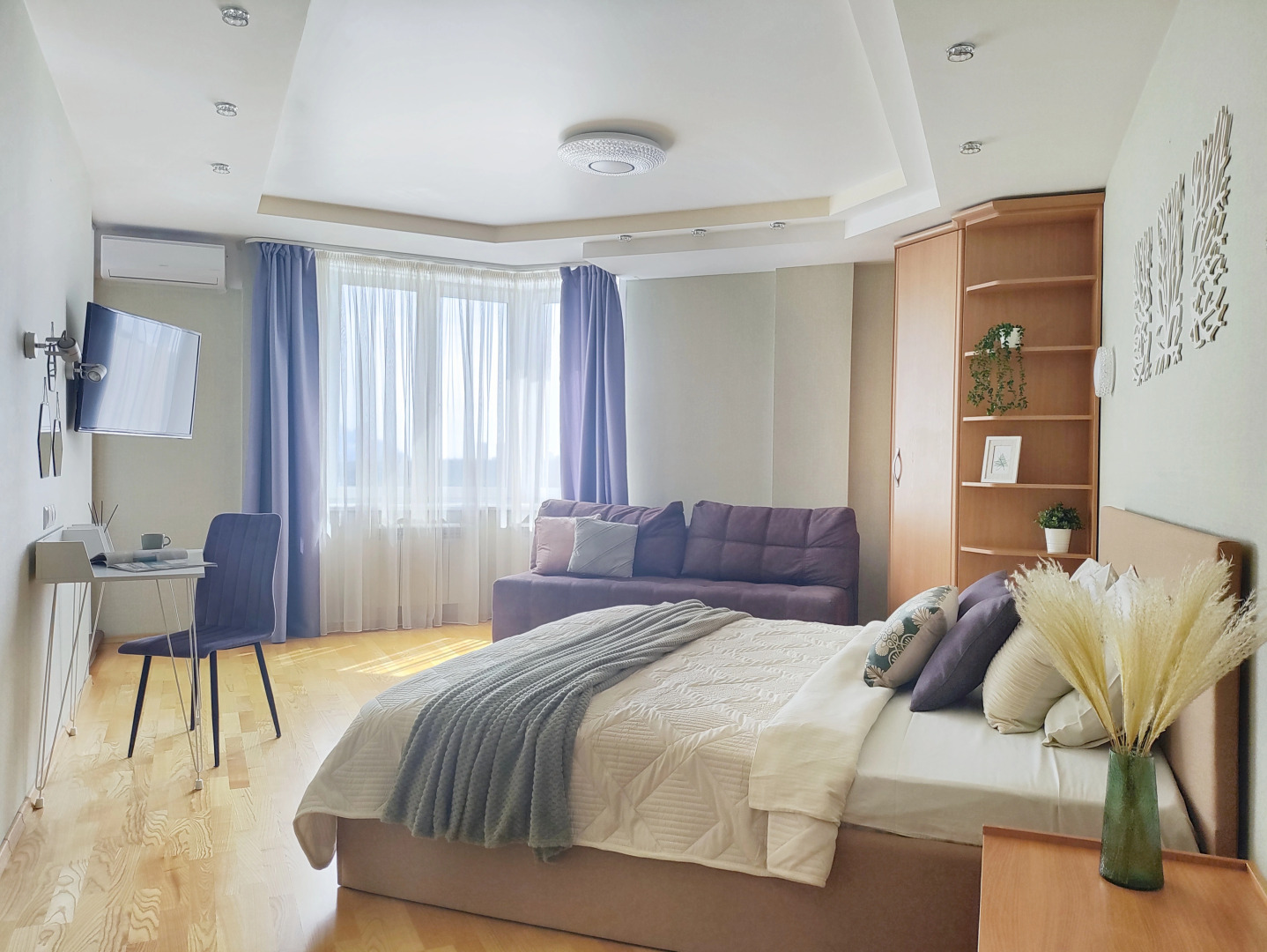 Квартира Просторная однокомнатная квартира в современном жилом комплексе