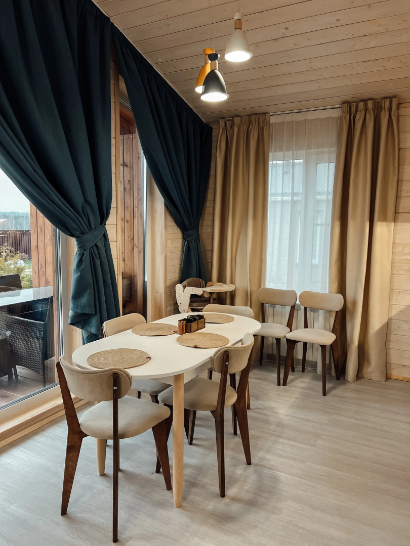 Частный дом для отдыха с гриль-мангалом, костровой и батутом