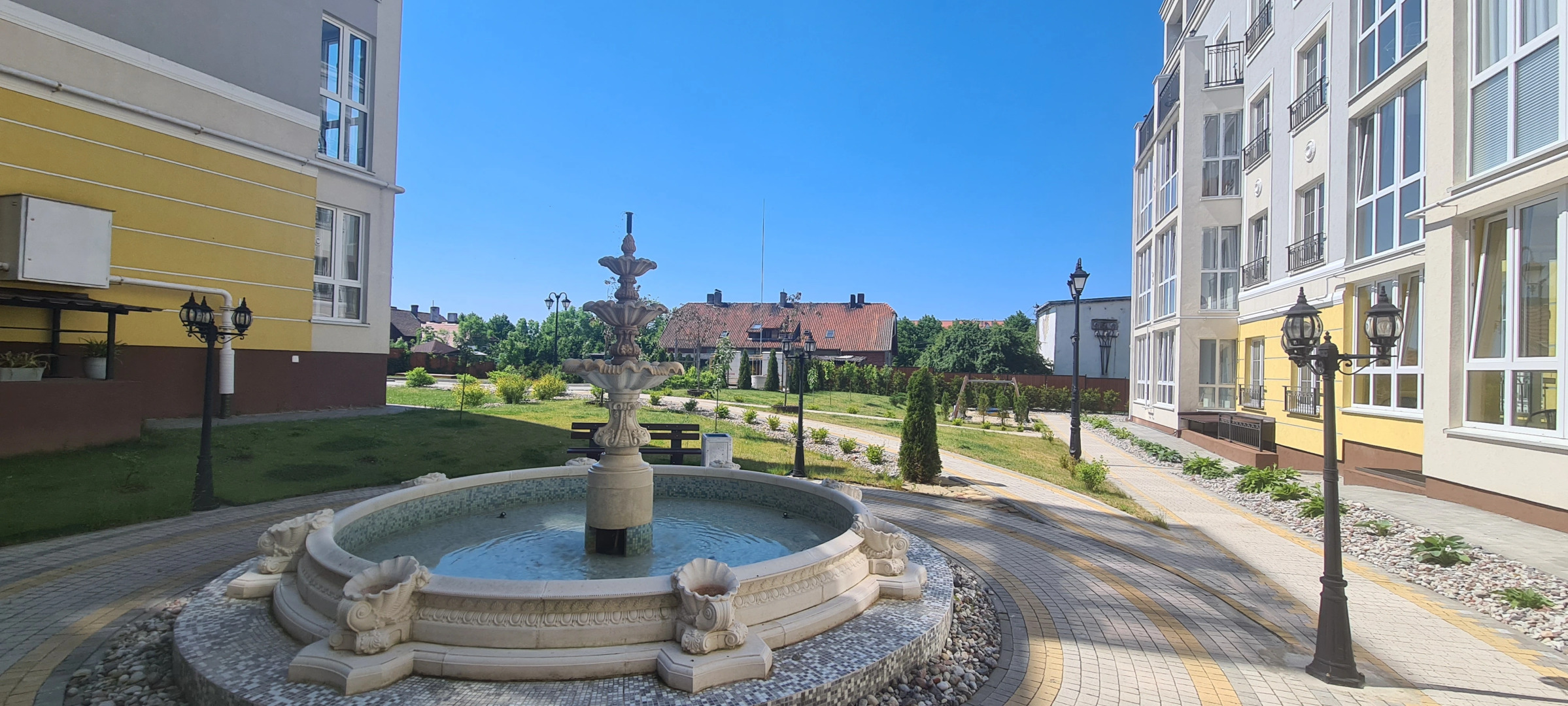 Квартира Уютная в ЖК с фонтаном у моря