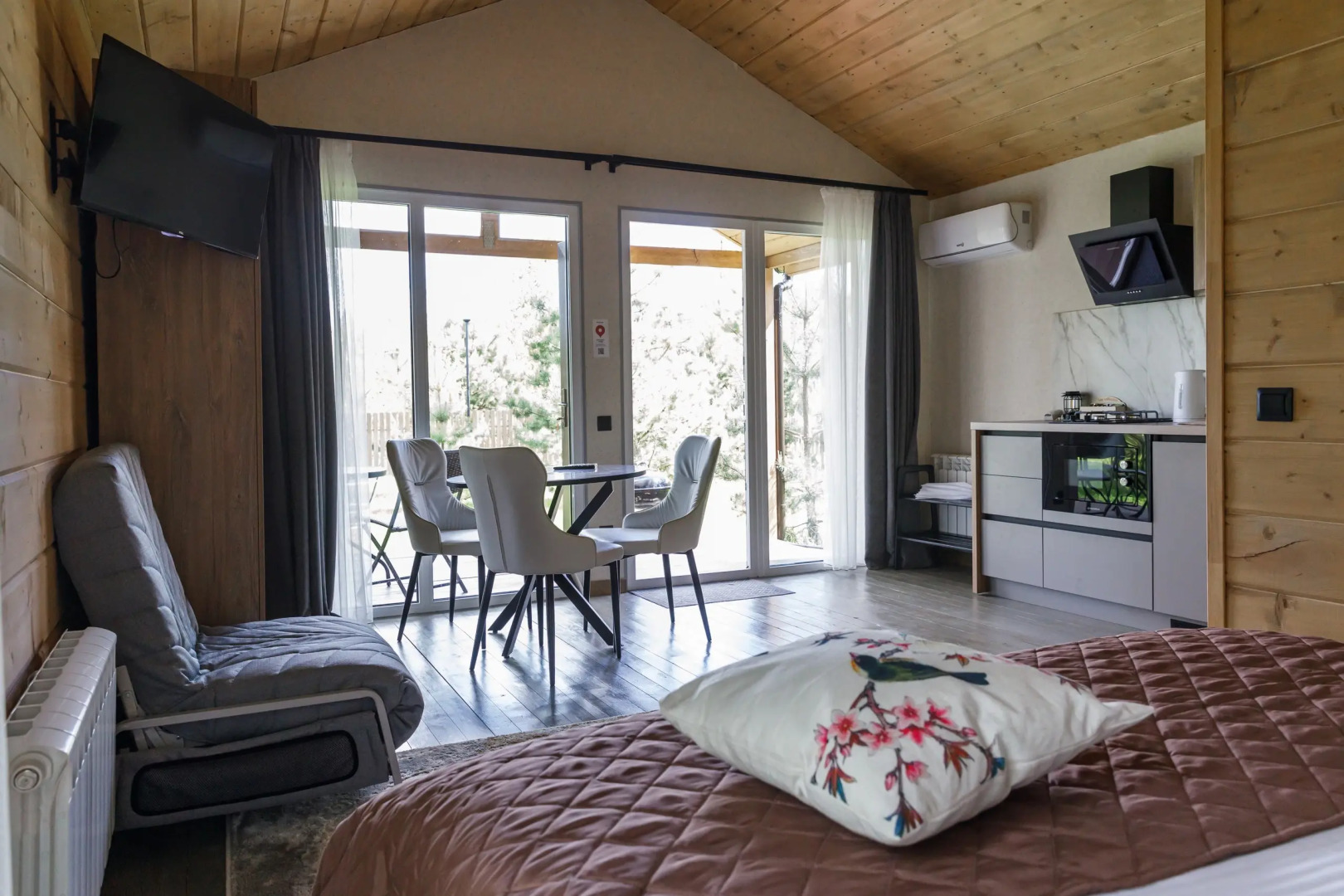 Частный дом 43м в лесной зоне рядом со Звенигородом