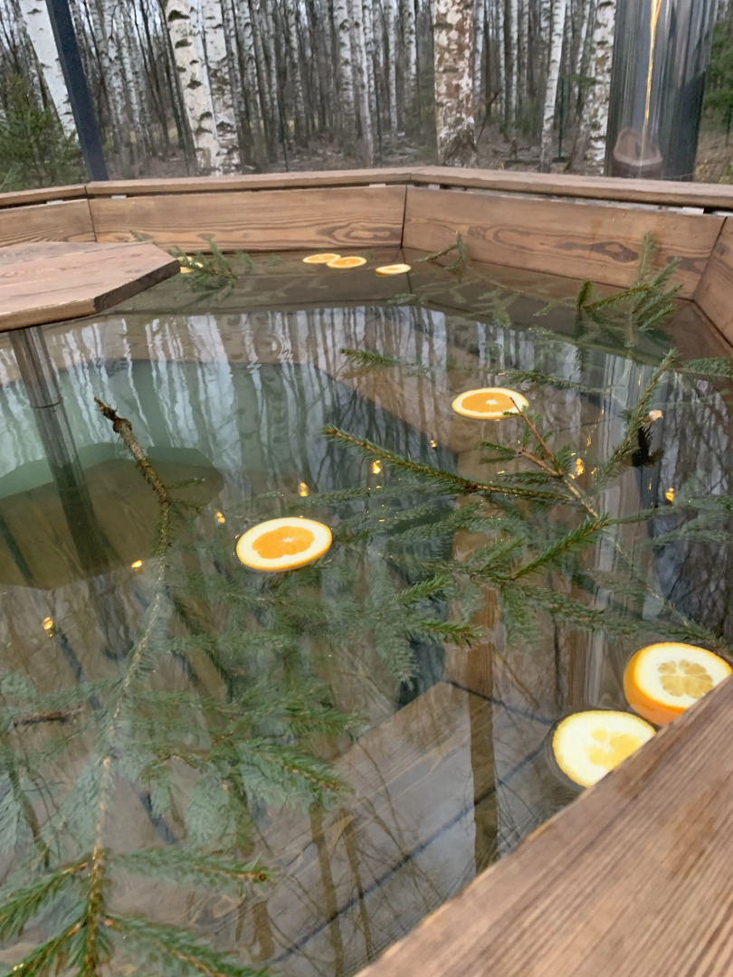 Частный дом A-фрейм в лесу Зеленого города