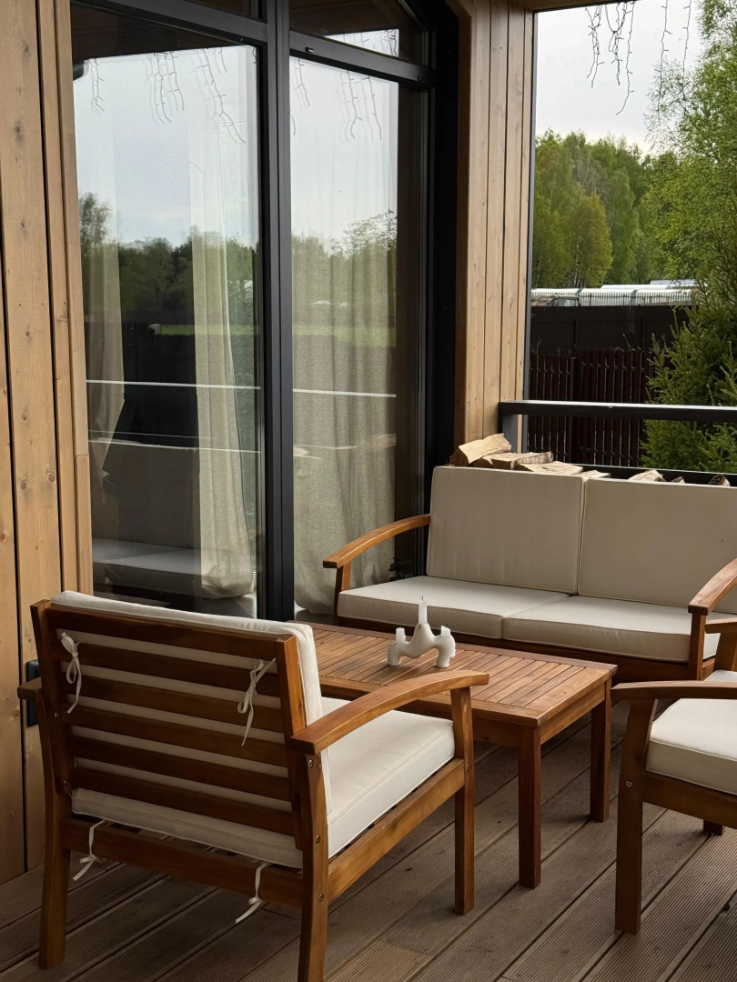 Частный Дом панорамный из пинтерест с камином и сауной