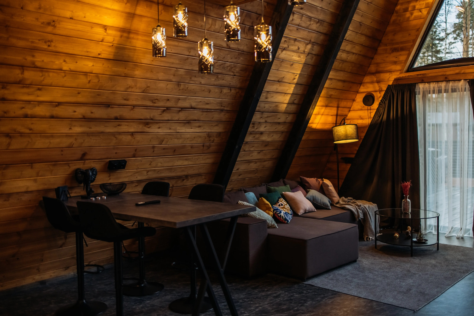 Частный дом A-frame Ванхейм с сибирским чаном