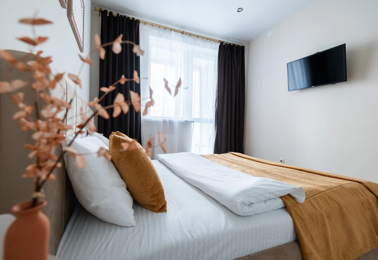 Квартира на сутки Центр Метро в 3 минутах Wi-Fi Кухня объединена с жилой зоной Отдельная спальня Балкон