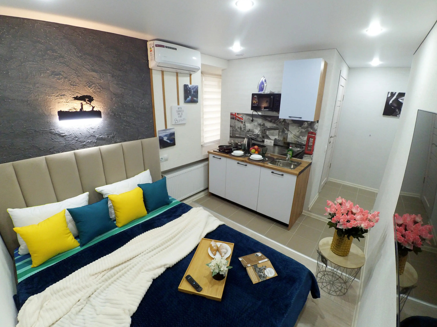 Апартаменты Студия Недалеко от Центра Города