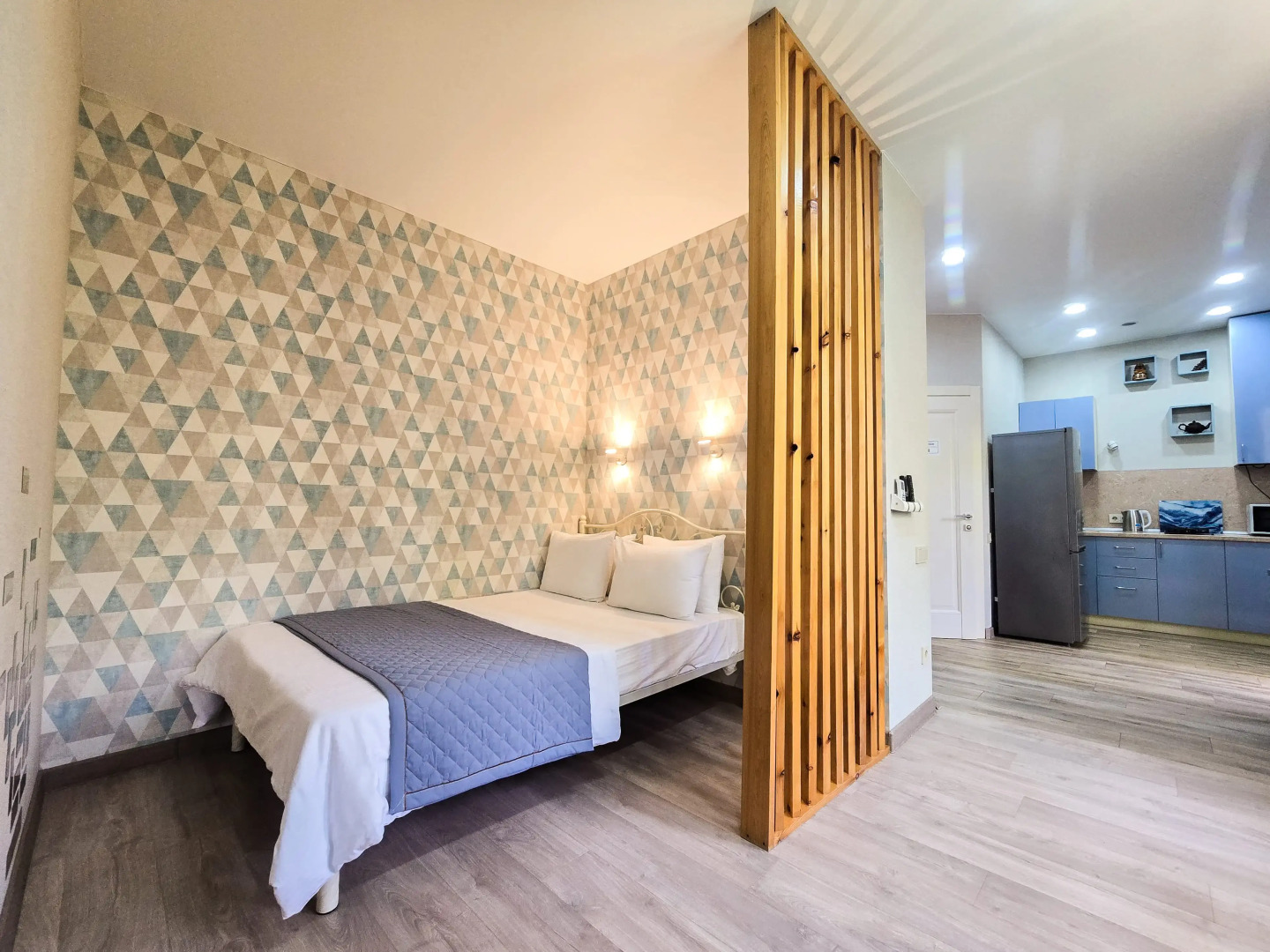 Квартира Студия на тихой улице с видом на лес