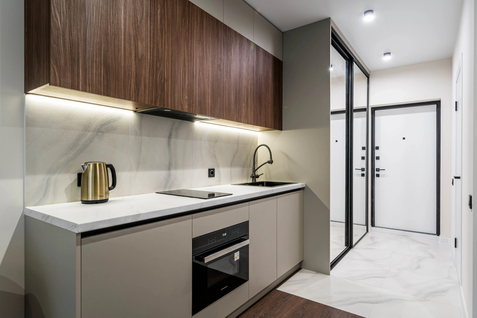 Квартира студия на сутки Минск Мир Подходит для командировок и отдыха Самозаселение Балкон Wi-Fi