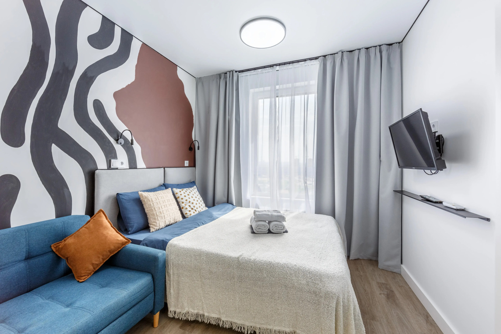 Апартаменты Красивая студия 18 этаж