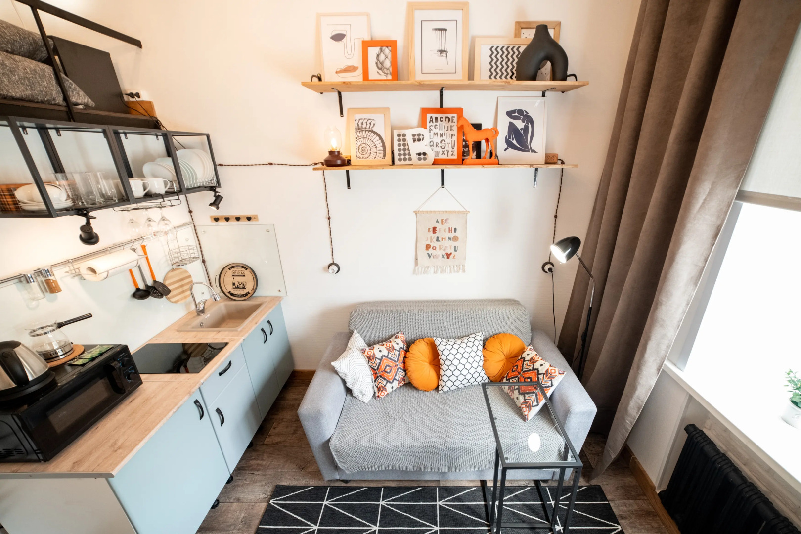 Квартира Питерская Двухуровневая Студия в Центре Красноярска