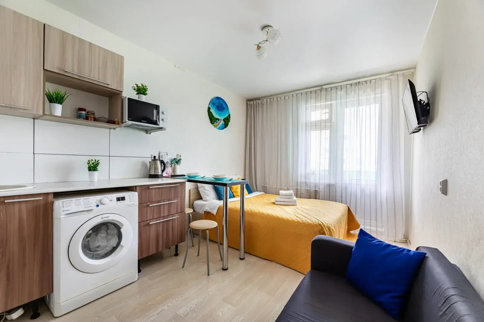 Квартира студия стильная ChistoFamily в сердце Зеленодольска